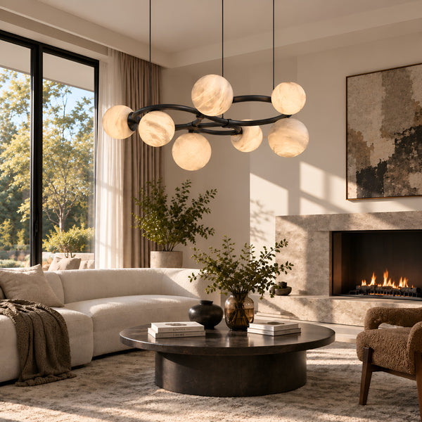 Cyravyn Alabaster Chandelier 4