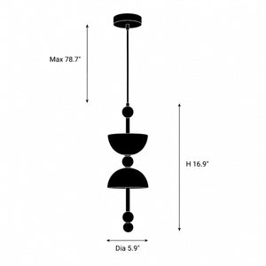 Dovric Alabaster Totem Pendant Light 1