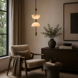 Dovric Alabaster Totem Pendant Light 6