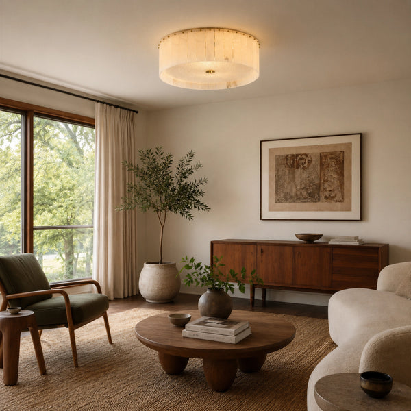 Dresvon Alabaster Ceiling Light 1