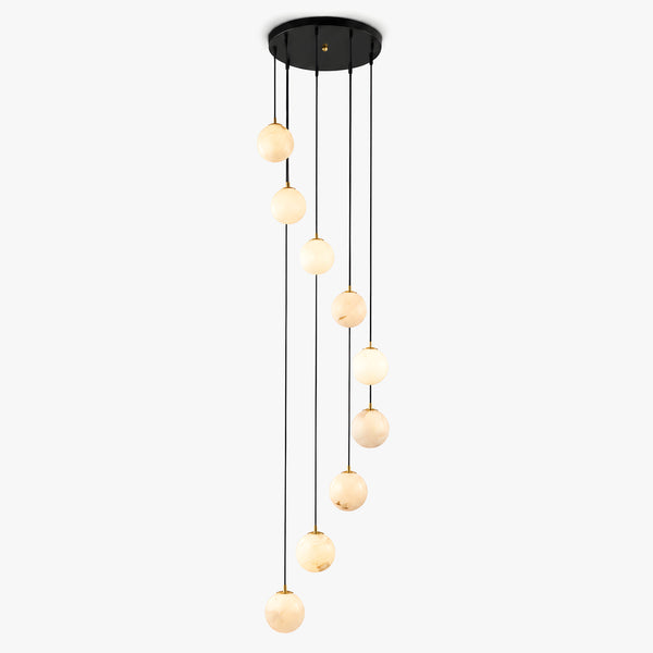Elavurne Alabaster Cascade Chandelier 12