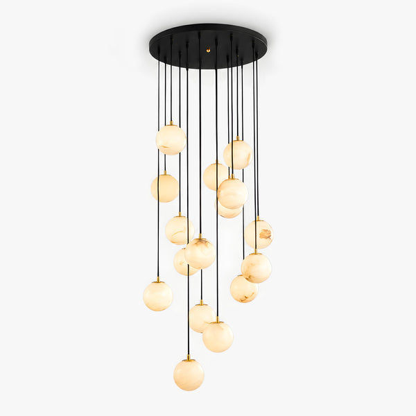 Elavurne Alabaster Cascade Chandelier 13
