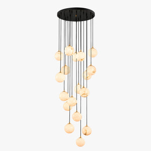 Elavurne Alabaster Cascade Chandelier 14
