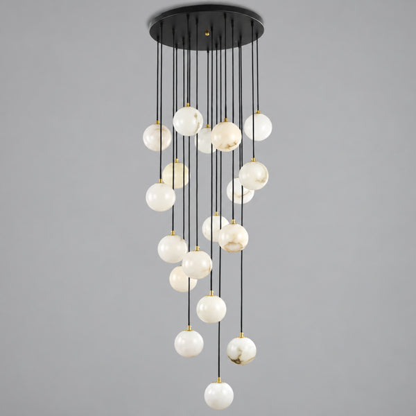 Elavurne Alabaster Cascade Chandelier 16