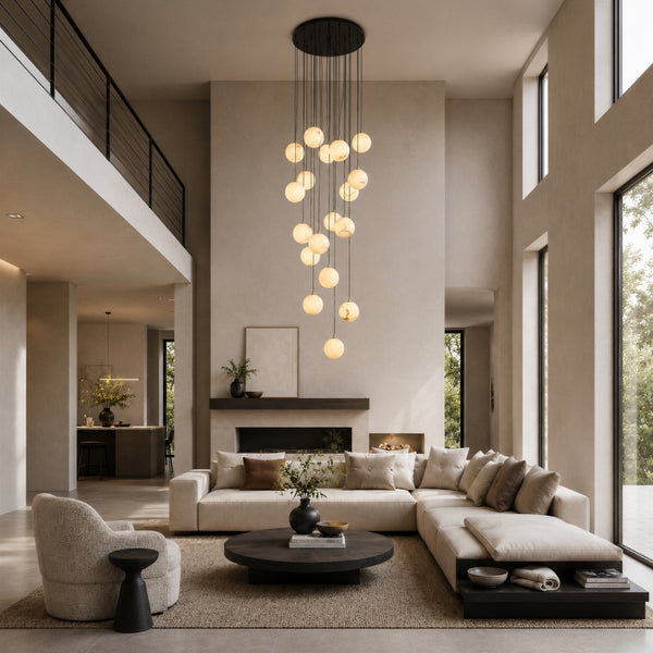 Elavurne Alabaster Cascade Chandelier 7