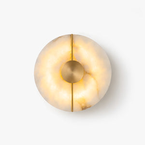 Erlavin Alabaster Disc Wall Light 1