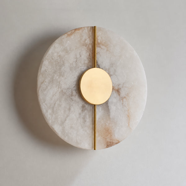 Erlavin Alabaster Disc Wall Light 13