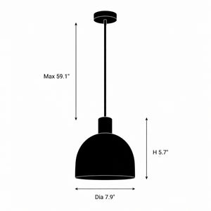 Esmere Alabaster Dome Pendant Light 3