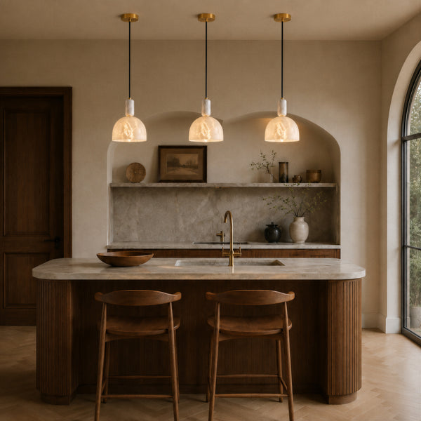 Esmere Alabaster Dome Pendant Light 5