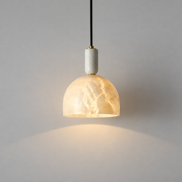 Esmere Alabaster Dome Pendant Light 9