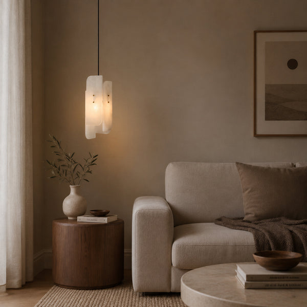 Felsor Alabaster Layered Pendant Light 2
