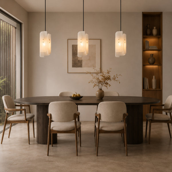 Felsor Alabaster Layered Pendant Light 5