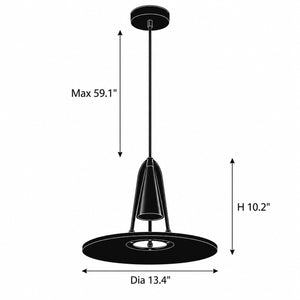 Haldon Alabaster Disc Pendant Light 1