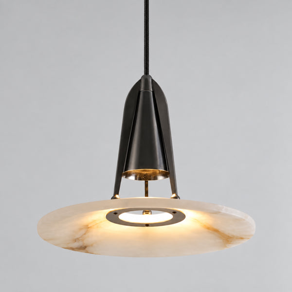 Haldon Alabaster Disc Pendant Light  14