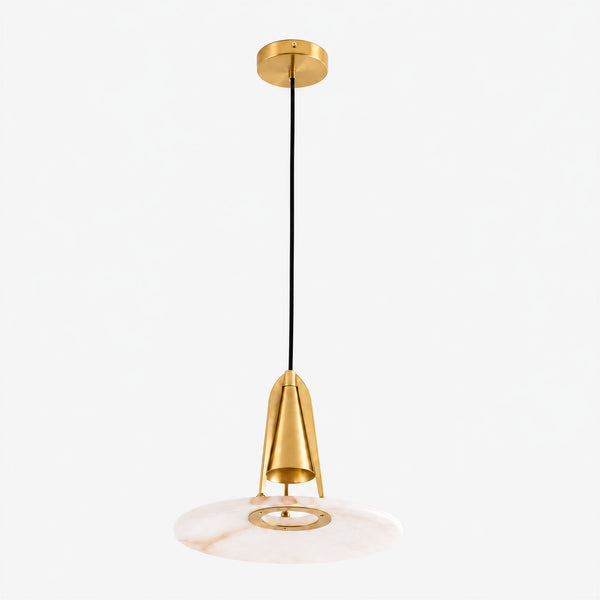 Haldon Alabaster Disc Pendant Light