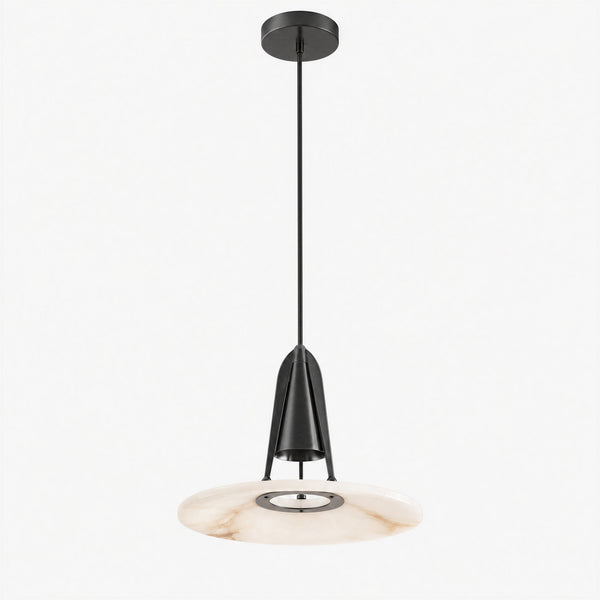 Haldon Alabaster Disc Pendant Light