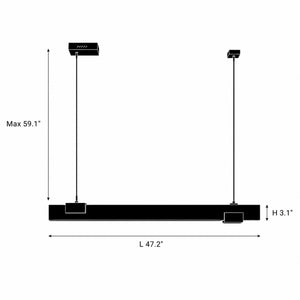 Kestrin Alabaster Linear Pendant Light 1