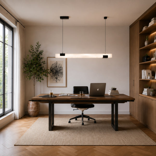 Kestrin Alabaster Linear Pendant Light 4
