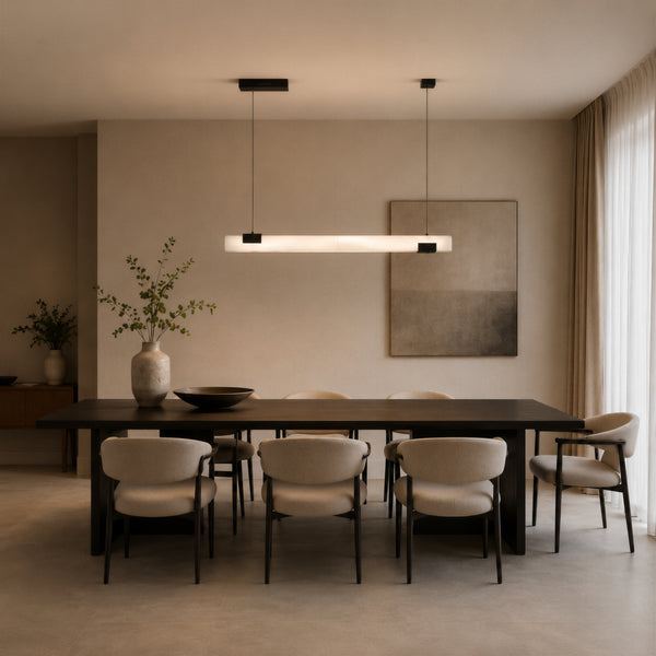 Kestrin Alabaster Linear Pendant Light 5