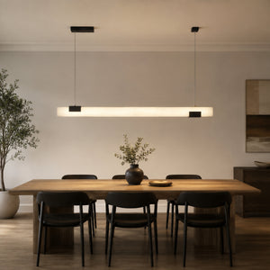 Kestrin Alabaster Linear Pendant Light 8