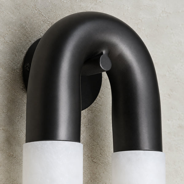 Lenvire Alabaster Loop Wall Light 10