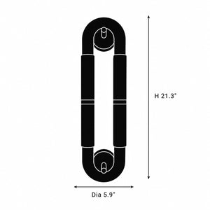 Lenvire Alabaster Loop Wall Light 3