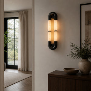 Lenvire Alabaster Loop Wall Light 5