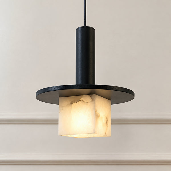 Lenvoric Alabaster Disc Pendant Light 11