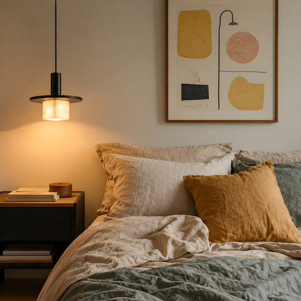 Lenvoric Alabaster Disc Pendant Light 3