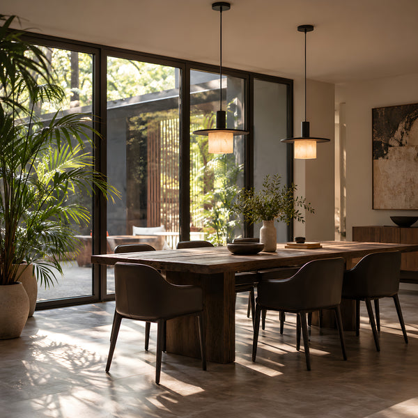 Lenvoric Alabaster Disc Pendant Light 7