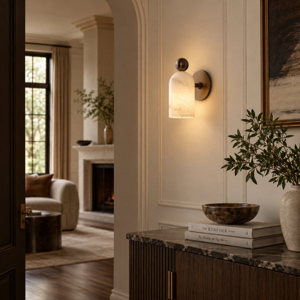 Lunervel Alabaster Wall Light 1
