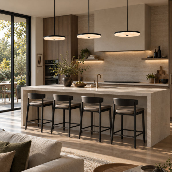 Lunorve Alabaster Disc Pendant Light 10