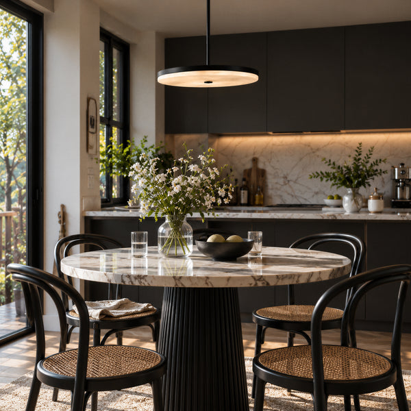 Lunorve Alabaster Disc Pendant Light 11
