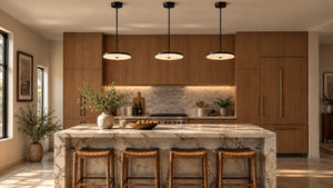 Lunorve Alabaster Disc Pendant Light 12