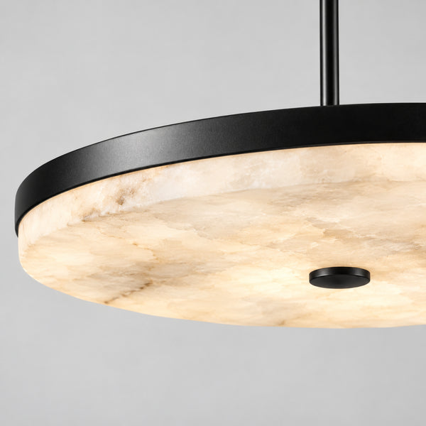 Lunorve Alabaster Disc Pendant Light 14