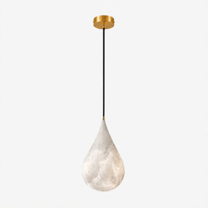 Lunvero Alabaster Teardrop Pendant Light 1