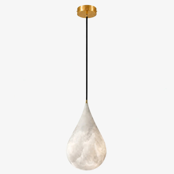Lunvero Alabaster Teardrop Pendant Light 11