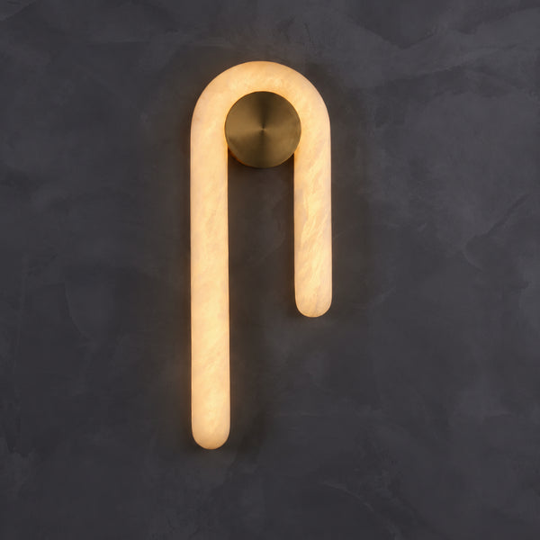 Lurenr Alabaster Arch Wall Light 10