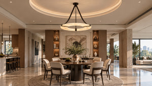 Mavique Alabaster Ring Pendant Light 11