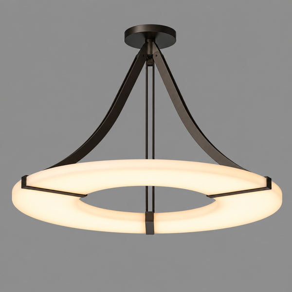 Mavique Alabaster Ring Pendant Light 14