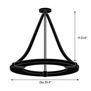 Mavique Alabaster Ring Pendant Light 8