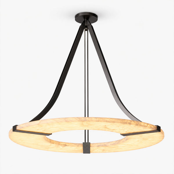 Mavique Alabaster Ring Pendant Light 9
