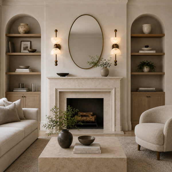 Mavorel Hourglass Alabaster Wall Light 2