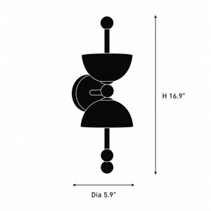 Mavorel Hourglass Alabaster Wall Light 9