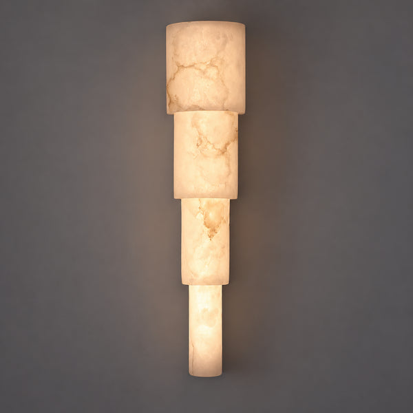 Mavrenel Tiered Alabaster Wall Light 10