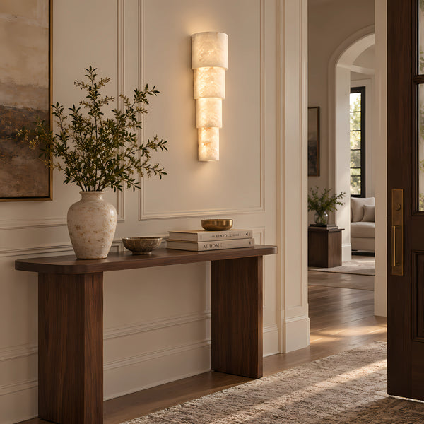 Mavrenel Tiered Alabaster Wall Light 5