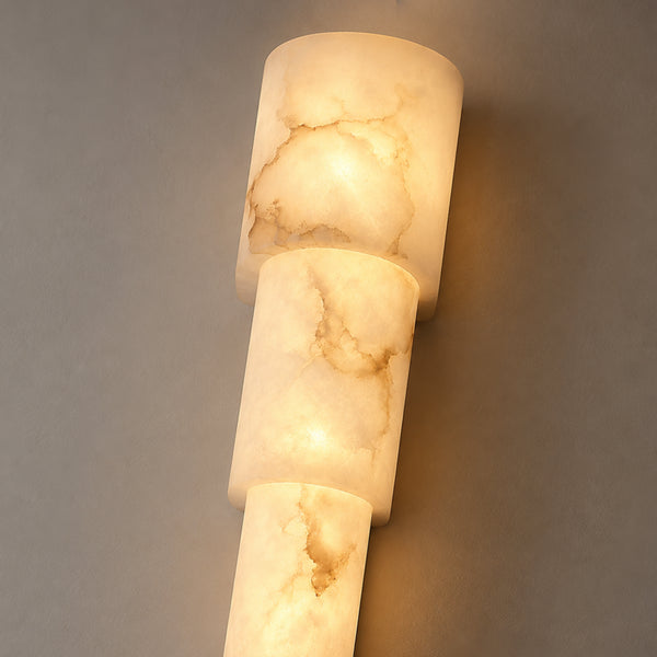 Mavrenel Tiered Alabaster Wall Light 9
