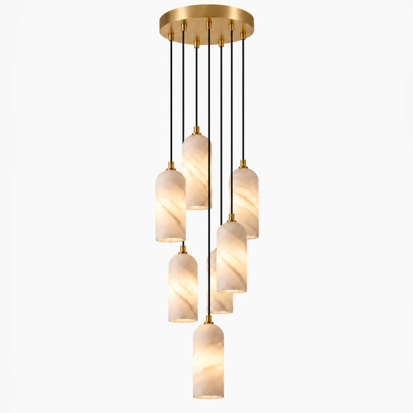 Merovan Alabaster Cascade Chandelier 1