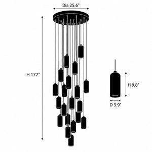 Merovan Alabaster Cascade Chandelier 28
