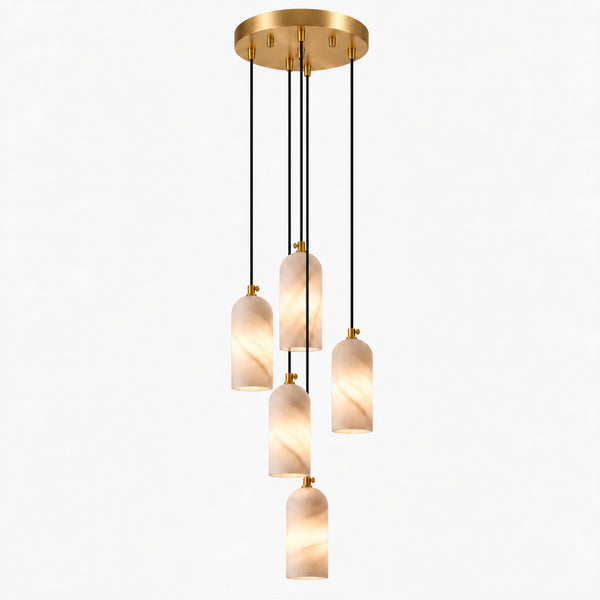 Merovan Alabaster Cascade Chandelier 4